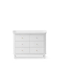 Wood nursery dresser 6 drawers, white - Le Petit Marché Home Furniture