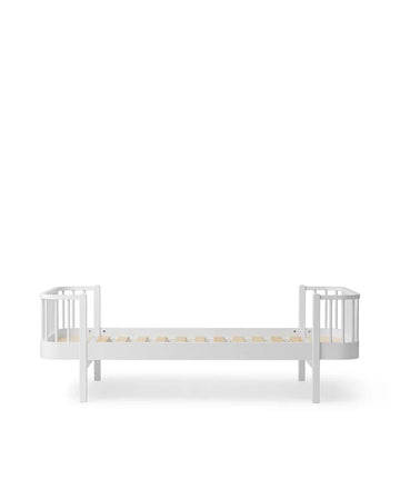 Wood Original Bed, White - Le Petit Marché Home Furniture