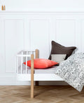 Wood Original bed, white/oak - Le Petit Marché Home Furniture