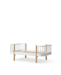 Wood Original Junior Bed, White/Oak - Le Petit Marché Home Furniture