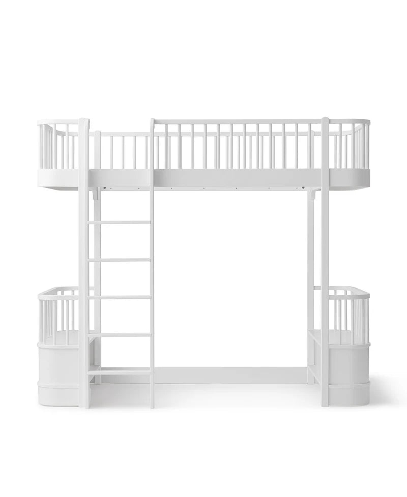 Wood Original Loft Bed, White - Le Petit Marché Home Furniture