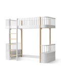 Wood Original Loft Bed, White/Oak - Le Petit Marché Home Furniture