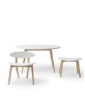 Wood PingPong chair, white/oak - Le Petit Marché Home Furniture