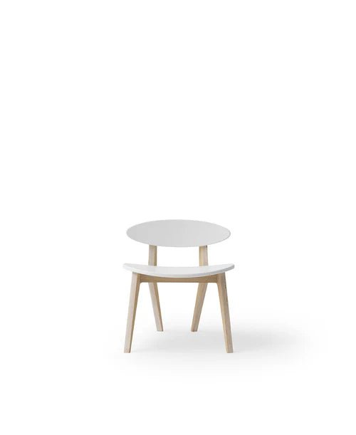 Wood PingPong chair, white/oak - Le Petit Marché Home Furniture