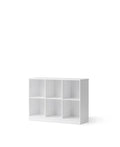 Wood shelving unit 3x2 w. base - Le Petit Marché Home Furniture