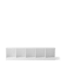 Wood shelving unit 5x1 w. base - Le Petit Marché Home Furniture