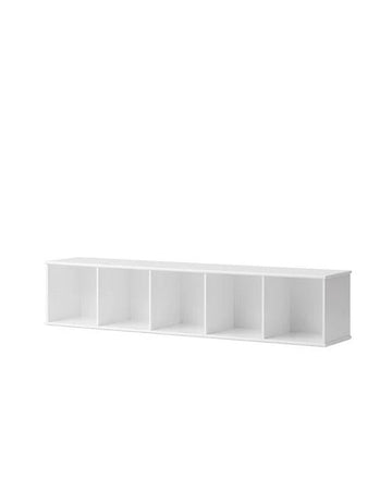 Wood shelving unit 5x1 w. support - Le Petit Marché Home Furniture