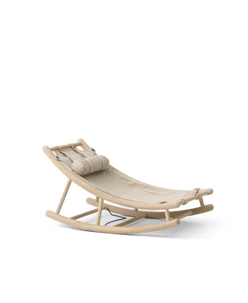 Wood toddler rocker, oak/nature - Le Petit Marché Home Furniture