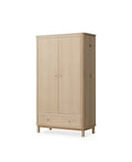 Wood wardrobe 2 doors, oak - Le Petit Marché Home Furniture