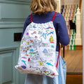 World Map backpack - Le Petit Marché Home Furniture