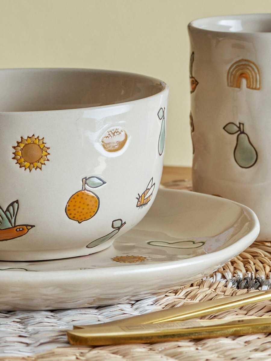 Agnes Tableware Set, Stoneware - Le Petit Marché Home Furniture