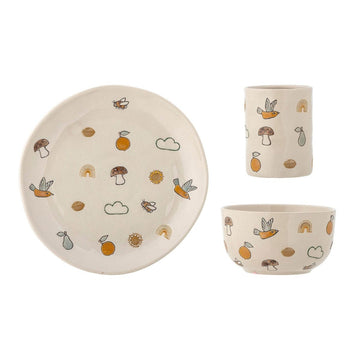 Agnes Tableware Set, Stoneware - Le Petit Marché Home Furniture