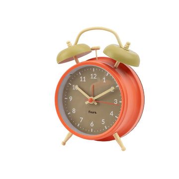 Alarm Clock, Retro, Beige & Orange - Le Petit Marché Home Furniture