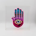 'All Seeing Eye' Large Glass Neon Sign - Le Petit Marché Home Furniture