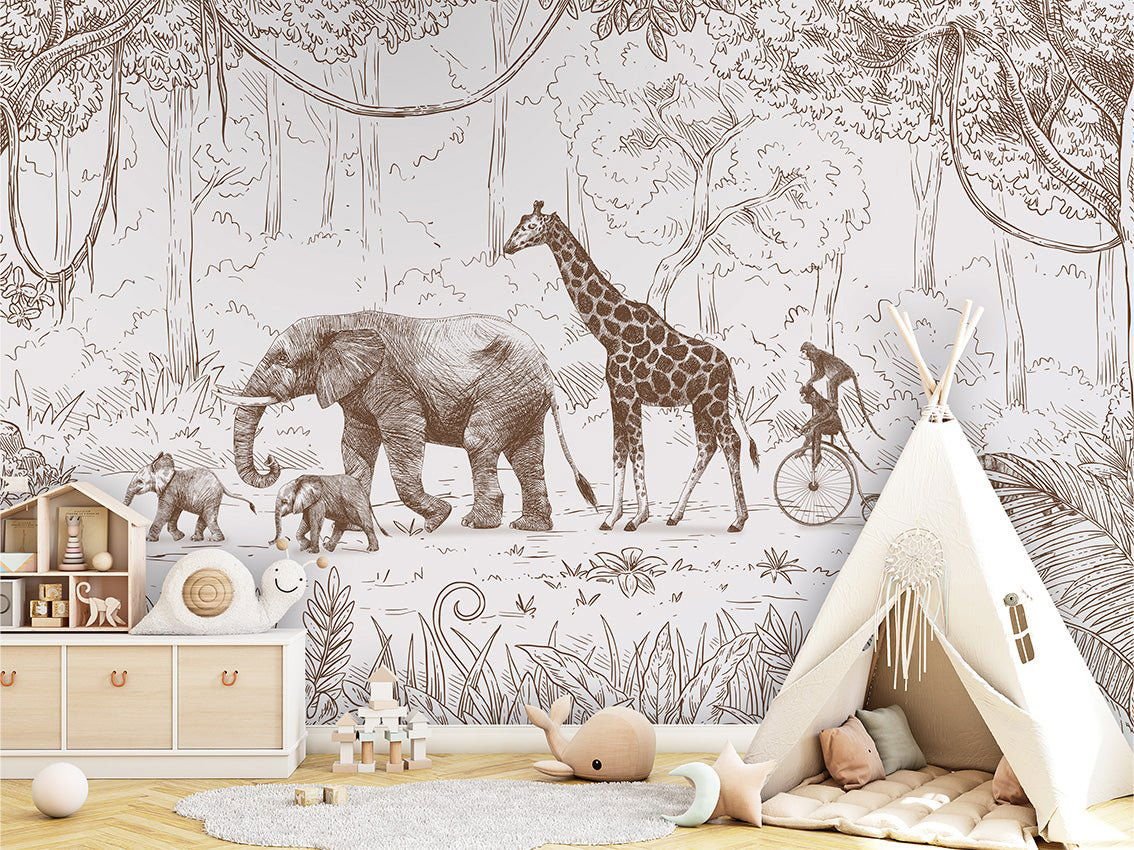 Animal Parade - Brown - Le Petit Marché Home Furniture