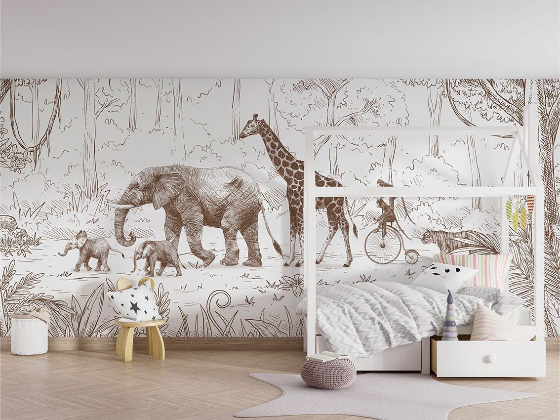 Animal Parade - Brown - Le Petit Marché Home Furniture