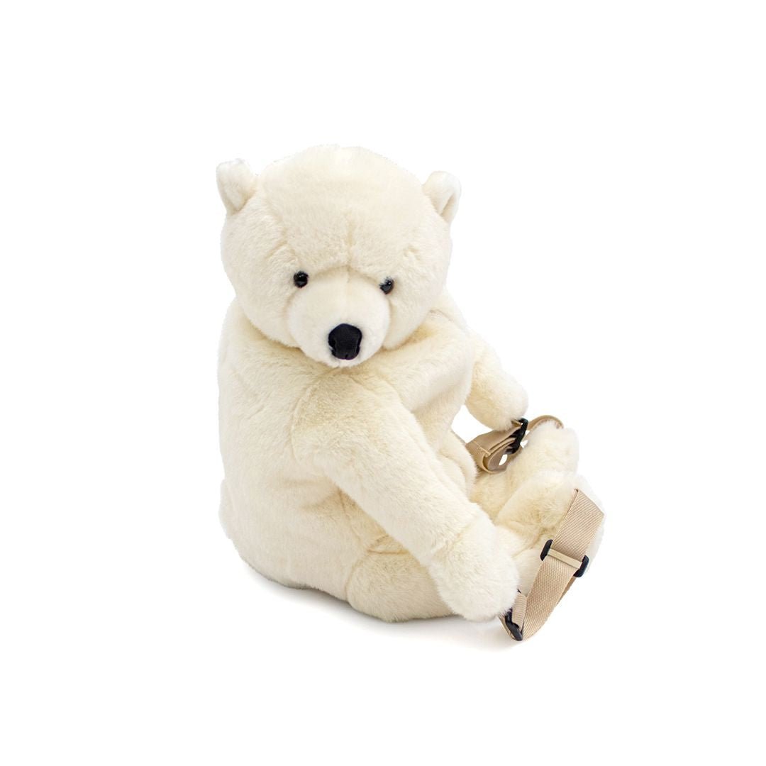 Backpack, White Bear - Le Petit Marché Home Furniture