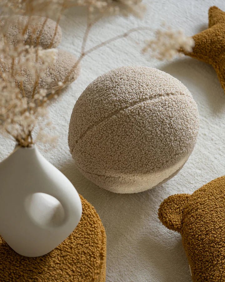 Ball Cushion, Biscuit (Pre - Order) - Le Petit Marché Home Furniture