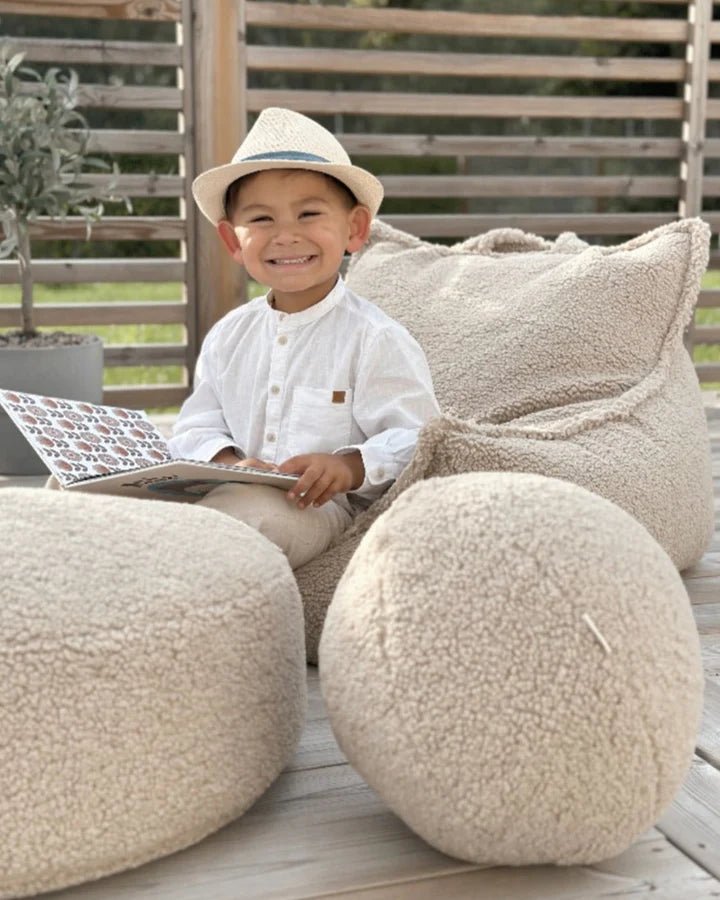 Ball Cushion, Biscuit (Pre - Order) - Le Petit Marché Home Furniture