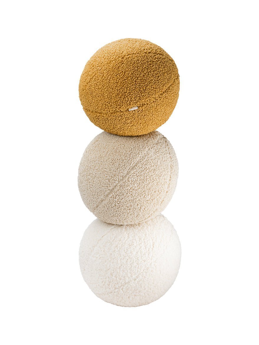 Ball Cushion, Cream White, Pre - Order - Le Petit Marché Home Furniture