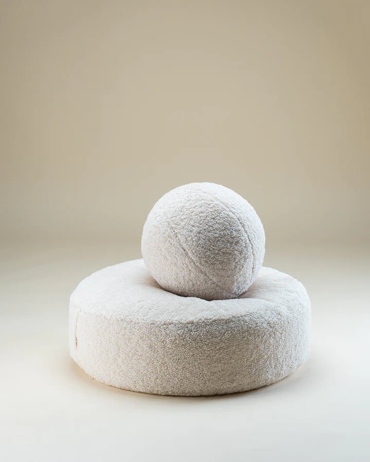 Ball Cushion, Cream White (Pre - Order) - Le Petit Marché Home Furniture