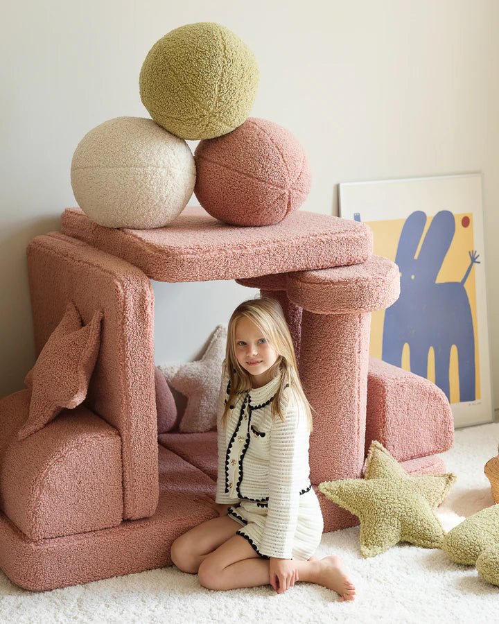 Ball Cushion, Guava (Pre - Order) - Le Petit Marché Home Furniture