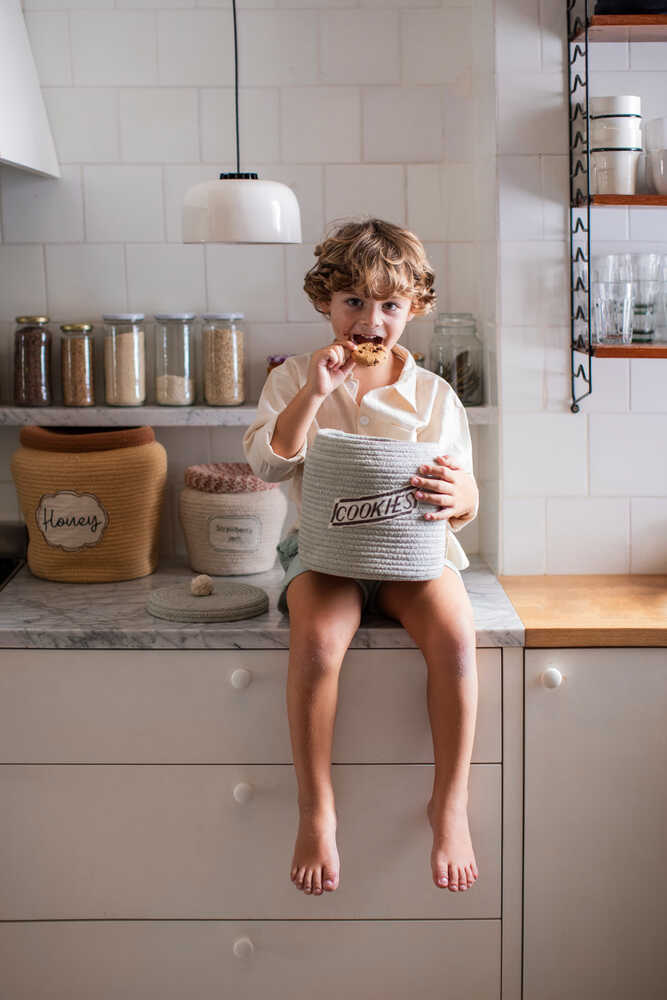 Basket Cookie Jar - Le Petit Marché Home Furniture