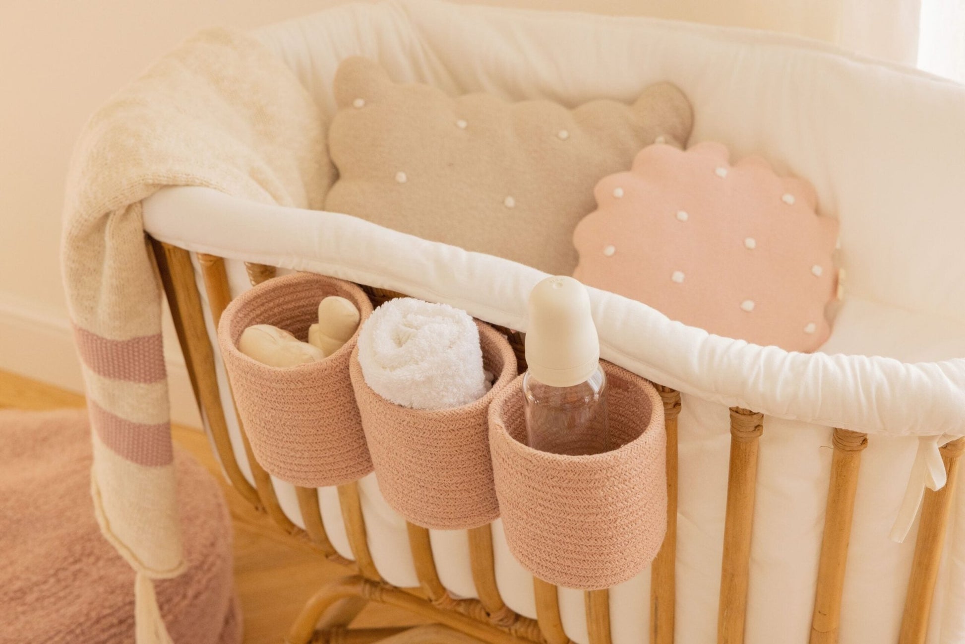 Basket Crib Bobby Vintage Nude - Le Petit Marché Home Furniture