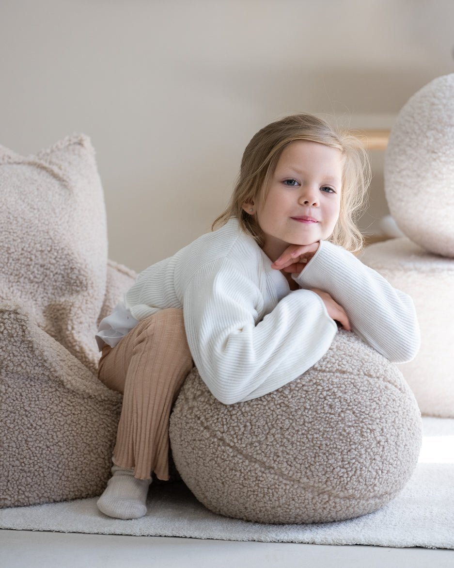 Bean bag Chair, Biscuit - Le Petit Marché Home Furniture