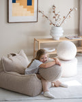 Bean bag Chair, Biscuit - Le Petit Marché Home Furniture