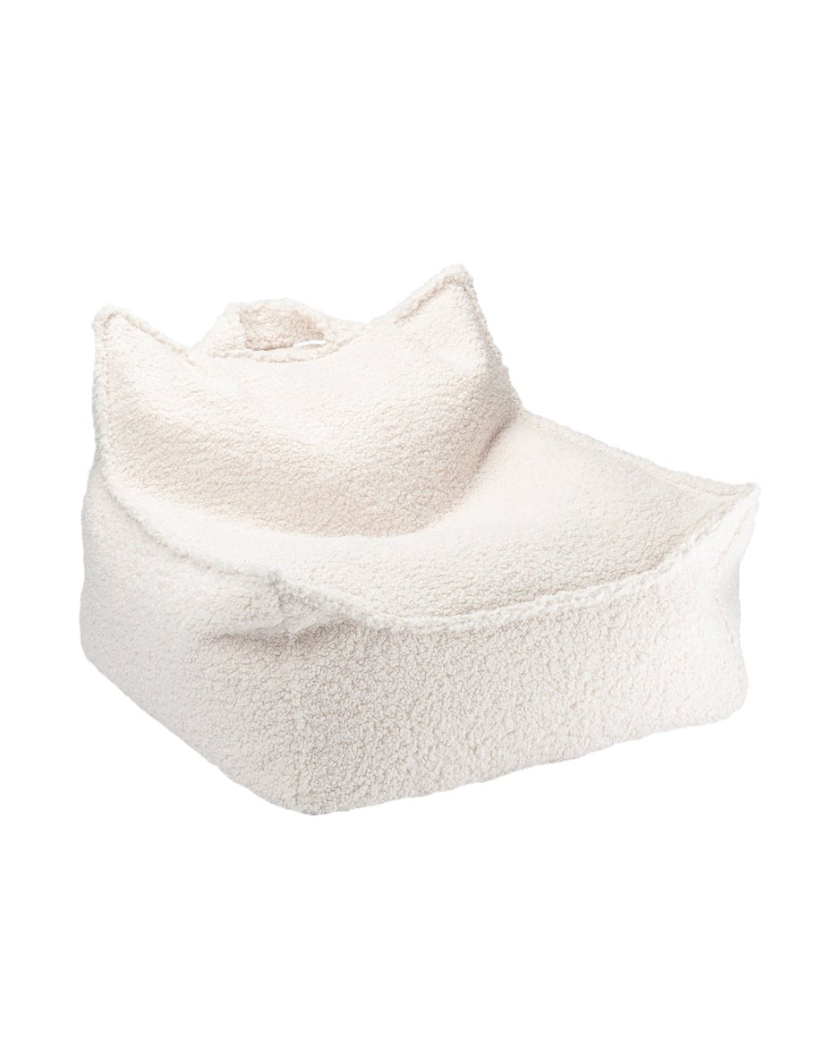 Bean bag Chair Boucle, Cream White (Pre - Order) - Le Petit Marché Home Furniture