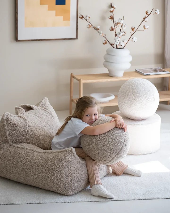 Beanbag Chair, Biscuit (Pre - Order) - Le Petit Marché Home Furniture