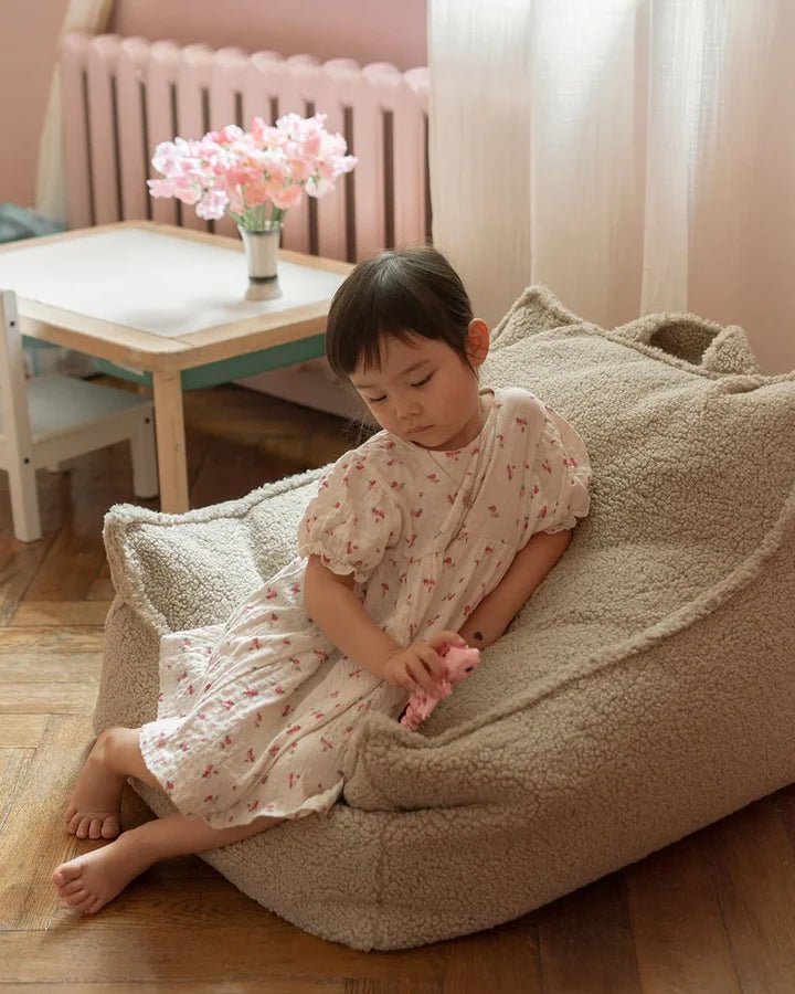 Beanbag Chair, Biscuit (Pre - Order) - Le Petit Marché Home Furniture