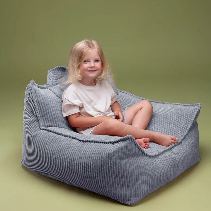 Beanbag Chair, Blueberry Blue (Pre - Order) - Le Petit Marché Home Furniture