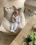 Beanbag Chair, Cream White (Pre - Order) - Le Petit Marché Home Furniture