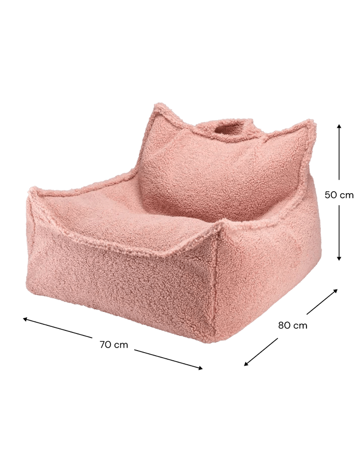 Beanbag Chair, Guava (Pre - Order) - Le Petit Marché Home Furniture