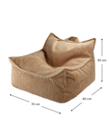 Beanbag Chair, Toffee (Pre - Order) - Le Petit Marché Home Furniture