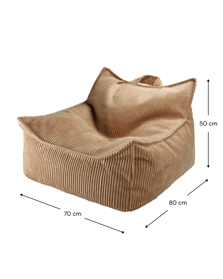 Beanbag Chair, Toffee (Pre - Order) - Le Petit Marché Home Furniture