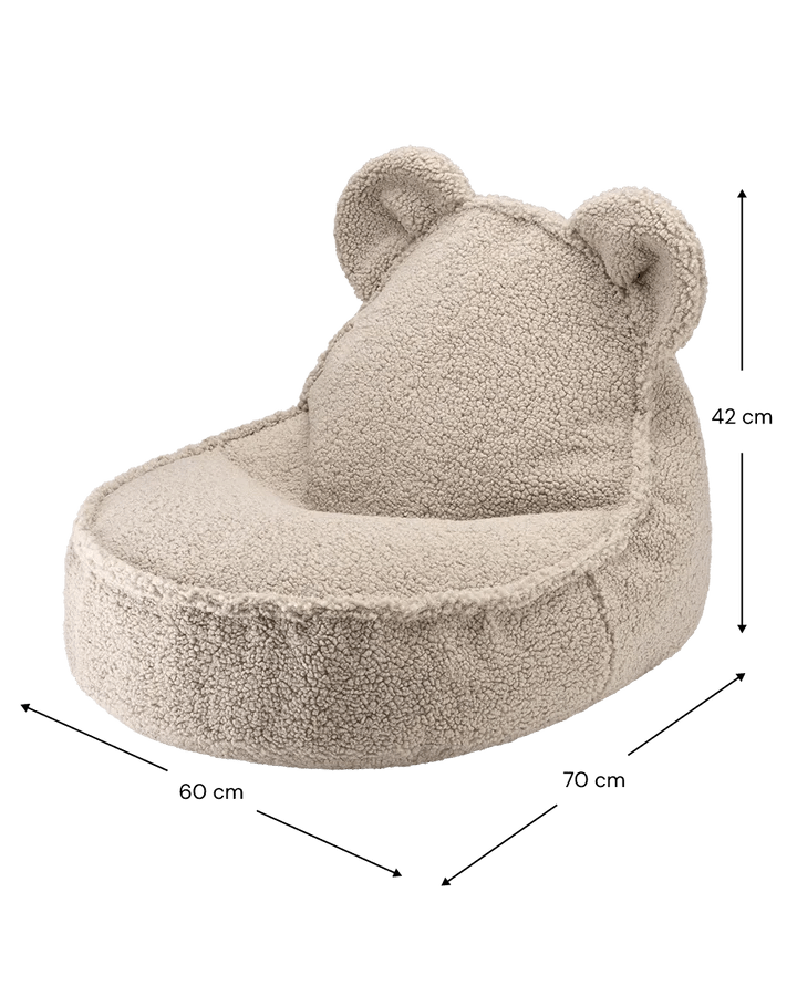 Bear Beanbag, Biscuit (Pre - Order) - Le Petit Marché Home Furniture