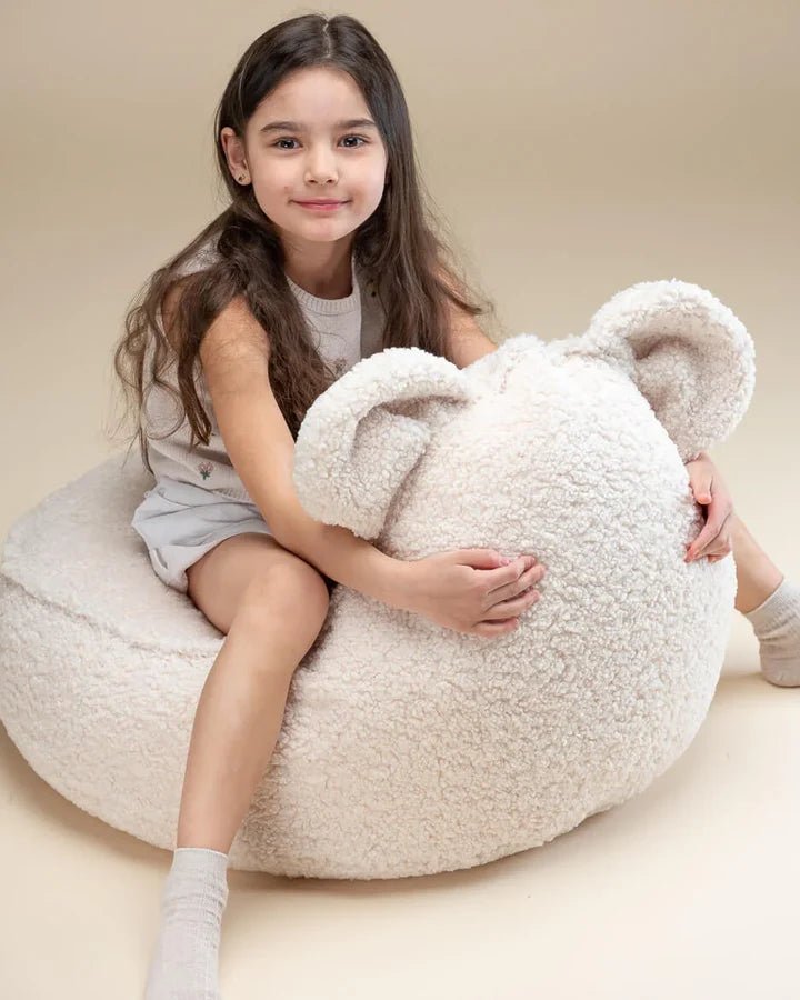 Bear Beanbag, Cream White (Pre - Order) - Le Petit Marché Home Furniture