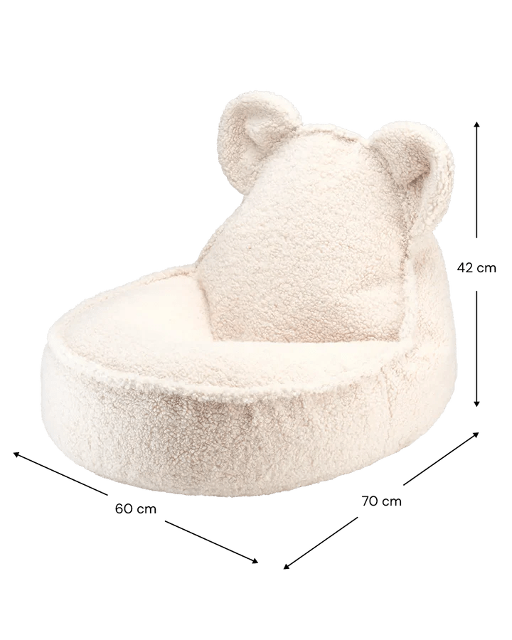 Bear Beanbag, Cream White (Pre - Order) - Le Petit Marché Home Furniture