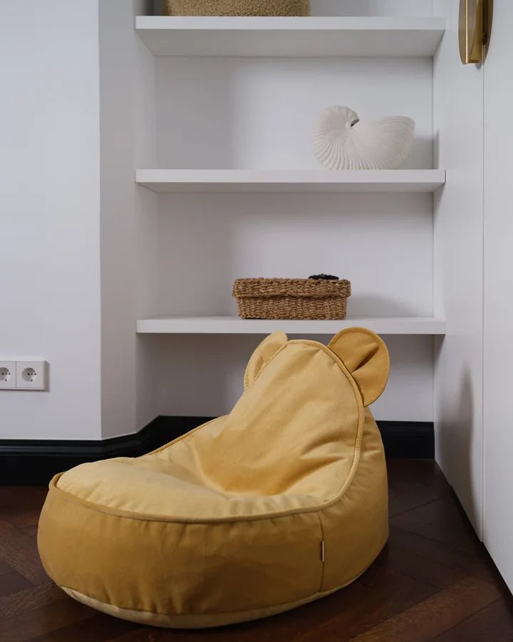 Bear Beanbag, Salted Caramel - Le Petit Marché Home Furniture