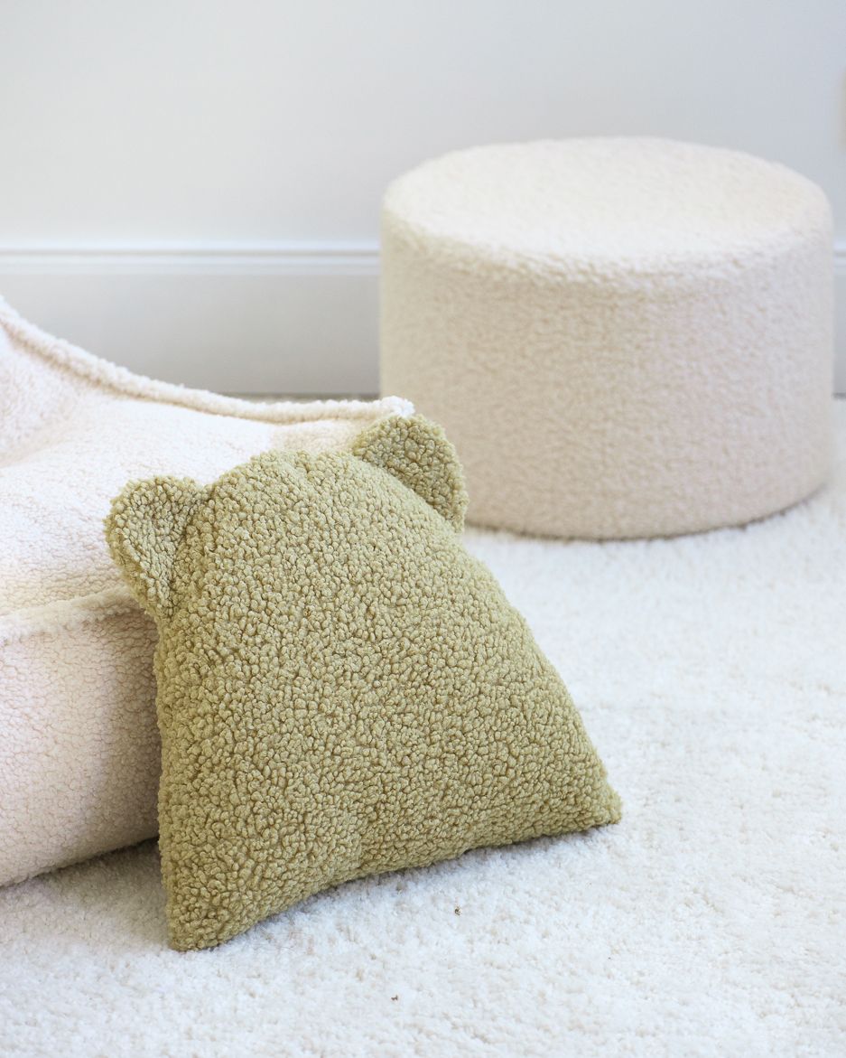 Bear Cushion, Matcha - Le Petit Marché Home Furniture