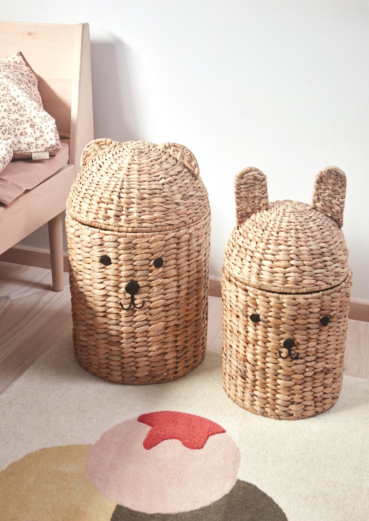 Bear & Rabbit Storage Basket - Set Of 2 - Le Petit Marché Home Furniture