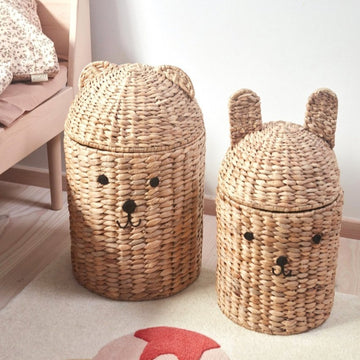 Bear & Rabbit Storage Basket - Set Of 2 - Le Petit Marché Home Furniture