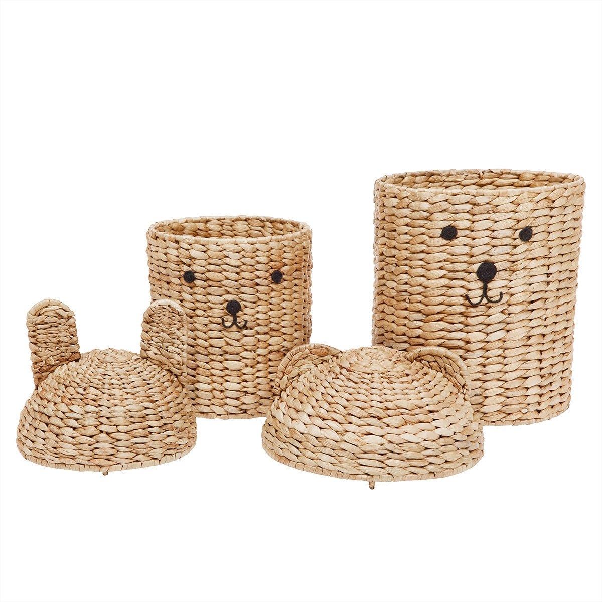 Bear & Rabbit Storage Basket - Set Of 2 - Le Petit Marché Home Furniture