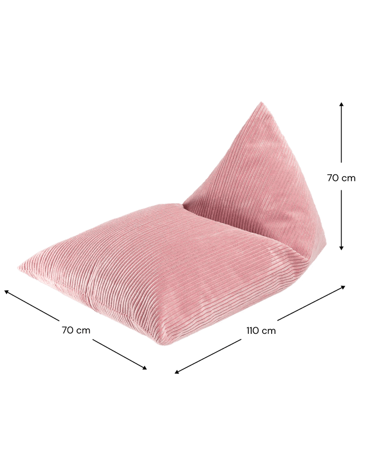 Big Beanbag Lounger, Pink Mousse (Pre - Order) - Le Petit Marché Home Furniture