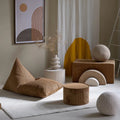 Big Beanbag Lounger, Toffee (Pre - Order) - Le Petit Marché Home Furniture