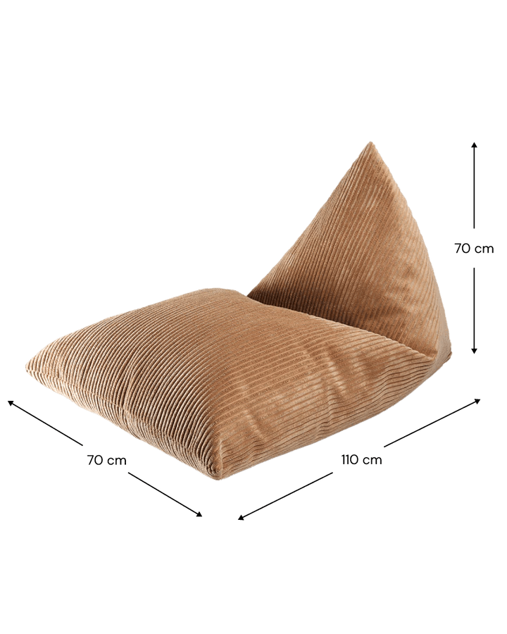 Big Beanbag Lounger, Toffee (Pre - Order) - Le Petit Marché Home Furniture