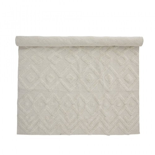 Billa Rug, White, Cotton - Le Petit Marché Home Furniture